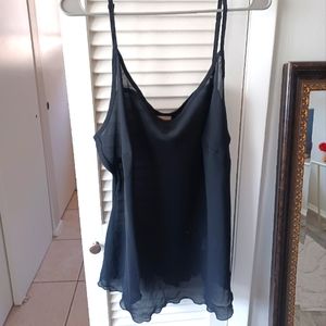 Sheer Black Tank Top